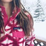 Patagonia Synchilla Fleece Jacket Pink Diamond Tie Dye Size Small Photo 2