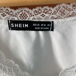 SheIn  XS Women's Teen Lace Trim Tie Back Crop Tee Extra Small Preowned Photo 4