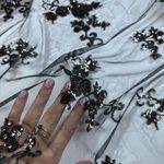 NWT Beauty Amina Sheer Mesh Sequin Duster Cardigan Black Size undefined Photo 8