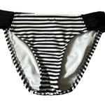 Mossimo Black and White Striped Bikini Bottom XS Photo 0