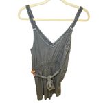 Cloth & Stone  Anthropologie Women Large Romper Grey Blue Washed Denim Sleevless‎ Photo 5