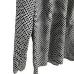 Merona Women's XL Black Pink Geometric Long Sleeve Scoop Neck Blouse Photo 7