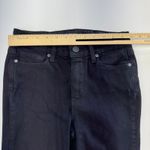 Paige Jeans Womens 25 Black Jacqueline Straight Raw Hem Denim Mid Rise Cotton Photo 6