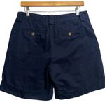 Ralph Lauren Lauren Navy Shorts Women Size 6 Cuffed Gold Buttons Sailor Nautical Photo 2