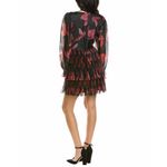 Anthropologie Hutch Black Floral Tulle Mini Dress Size 2 Photo 4