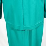 Vintage 1990s Teal & Black Power Skirt Suit Size 14 Nikki Brand Green Photo 13