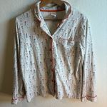 Munki Munki  Pajama Set Long Sleeve Top and Cropped Pants Bottoms Size Large Photo 2