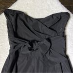 United Colors Of Benetton Black Strapless Bubble Hem Mini Dress Photo 2