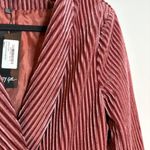 Nasty Gal NWT Nast Gal Say It Stripe Velvet Striped Blazer Photo 2