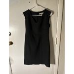 LOFT Ann Taylor Gray Sheath V Photo 2