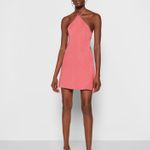 Cult Gaia Leslie halter open back mini dress in blossom size L large Photo 6