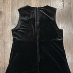 Vintage MOLLY MALLOY Dress 12 Velvet Velour Evening Sheath Maxi Black Whimsigoth Photo 3
