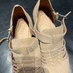 Caslon NWOT Nude Neutral Cutouts Breatheable All LEATHER Laser perforated Cutoffs Ankle Booties Photo 8