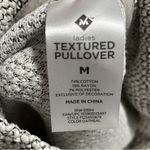 Textured Pullover Oatmeal Cowl Drape Neck Womens Cozy Sweater Brown Size M Photo 8