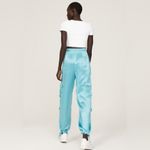 Rtr sz4 Nicholas Nori Pants silky cargo street wear style Y2K solid blue loose Size 4 Photo 2