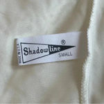 Vintage Shadowline Ivory Lace Slip Dress Gown Spaghetti Straps Flower Small White Photo 10