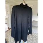 Polo Ralph Lauren Sweater Midi Dress Merino Wool Preppy Parisian Scandi NYC Warm Black Size L Photo 1