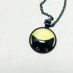 Black Cat Necklace and Ear Cuff Set Halloween Goth Dark Costume Jewelry Photo 4