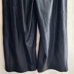 BLANK NYC  Faux Leather Wide Leg Pants, Black, Size Large Photo 15