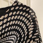 Studio Works EUC Studio‎ Works women’s black tan sheer patterned loose fit blouse top medium Photo 4