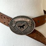 Cowgirl Up Leather Belt Brown Photo 0