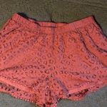 Just Be Woman’s shorts orange/peach crochet with lining elastic waist Photo 0