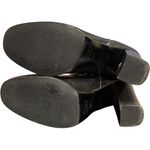 Chloé Chloe Black Pebbled Leather Paddington Wrap Straps Buckle Heeled Boots 36.5 6.5 Photo 5