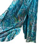 Vintage Satin Slip Dress Fairy Coquette Y2K Psychedelic Size Medium Blue Photo 3