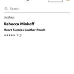 Rebecca Minkoff  White/Pink Heart Sunnies Leather Pouch Photo 5