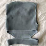 Aritzia  babaton blue sculpt knit cropped tank top w side slits Photo 2