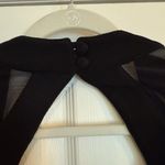 Vtg Moda International Mini Dress Sz XS Black Bodycon Mesh LBD Cocktails Party Photo 5