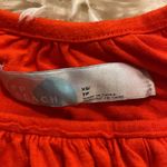 Free People FP Beach  Red Orange Long Sleeve Tie Cuff Peasant Top EUC Sz XS Photo 4