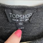 Topshop Sleeveless mini Dress Charcoal Grey Size 4 Photo 3