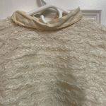 Vintage 1950s Lace Exaggerated Ruffle Tulle Blouse White Adelaar Size M Photo 10