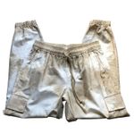 Prómesa Promesa Beige White Tie Dye Cargo Jogger Pants Drawstring Women's Size Small Photo 7
