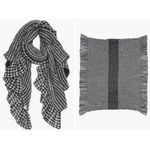 Ted Baker  London Penny Gingham Frill Ruffle Scarf black and white 40“ square Photo 7