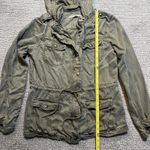 Max jeans Max‎ Jeans Women's Small Green Utility Jacket Military Drawstring Cinched Waste Photo 10