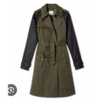 Altuzarra x Target Olive Green Black Belted Trench Coat Size Small Photo 1