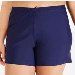 Island Escape Swim Shorts Swimsuit Navy Plus size 16W NWT‎ Blue Photo 0