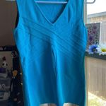 Boston Proper nylon stretchy blue tank Photo 3