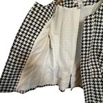 White House | Black Market Houndstooth Jacket Blazer Women’s Size 6 Photo 4
