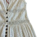 Raga Anthropologie Aviana WHite Eyelet Dress Maxi Cotton Size XS Women's NWOT Photo 4