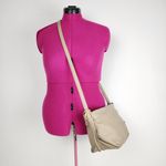 Stone Mountain Beige Tan Leather Slouch Shoulder Bag Purse Photo 8