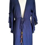Vix by Paula Hermany Blue Cover Up Dress Women Size Medium | 40 Photo 0
