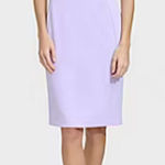 Marc New York  Womens Short Sleeve Midi Sheath Dress Opal Purple 16 16P NWOT Photo 0