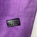 Pashmina  Purple Tassel Rectangular Solid thin knit Scarve Photo 4