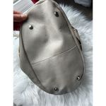 B Makowsky ANDREA Haircalf & Glove Leather Bucket Hobo w/ Fringe ~Stone Brown Photo 4