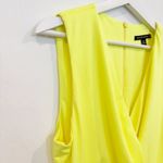 Black Halo ‎ Oakley Ruched Dress Yellow Women's Size 10 Photo 4