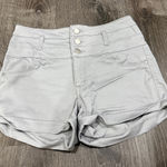 Refuge  Grey High Rise Shorts Photo 0