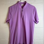 Greg Norman Woman’s Lilac Purple Arise Flutter Sleeve Lightweight Golf Shirt Size L Photo 0